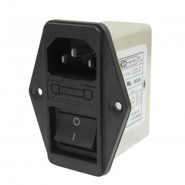 Inlet module with EMI filter