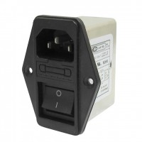 Power socket with EMI filter