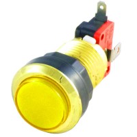 Gold Yellow LED button