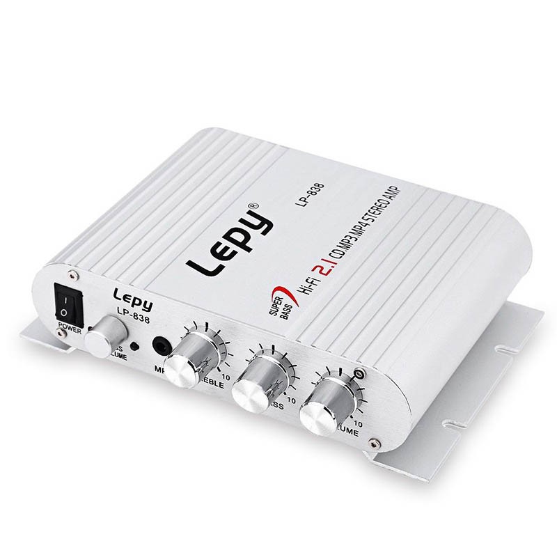 Lepy LP-838/838BT/838USB Mini Digital Hi-Fi Car Power AmpManuale di istruzioni lifier