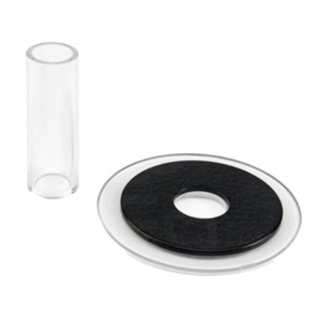 Rondelle + Tube Antipoussière Transparent Bleu Pour Joystick Arcade Sanwa JLF-CD - Compatible Avec Plusieurs Modèles