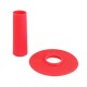 Sanwa JLF-CD translucent red shaft & dustwasher set
