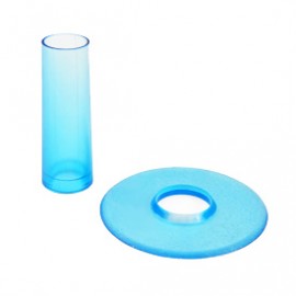 Seimitsu translucent blue shaft & dustwasher set