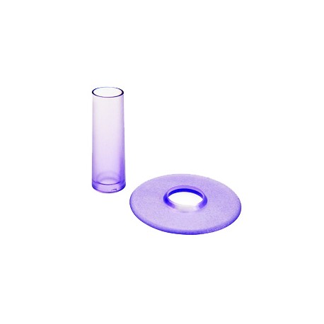 Seimitsu translucent violet shaft & dustwasher set