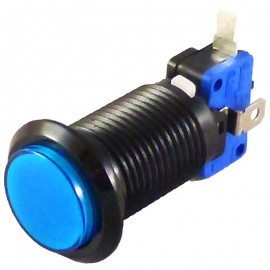Black Blue LED button