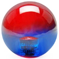 KDiT red & blue translucent balltop