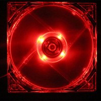 Red LED cooling fan 120x120mm