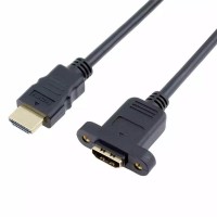 HDMI extension M/F with screw nuts