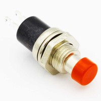 Red 7 mm momentary push button
