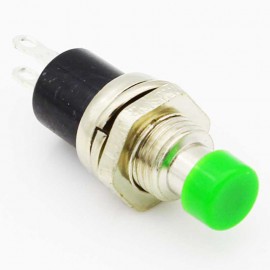 Green 7 mm momentary push button