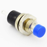 Blue 7 mm momentary push button