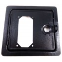 Porte avec réservation pour monnayeur