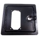 Coin door with cut out