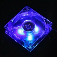Blue LED cooling fan 80x80mm