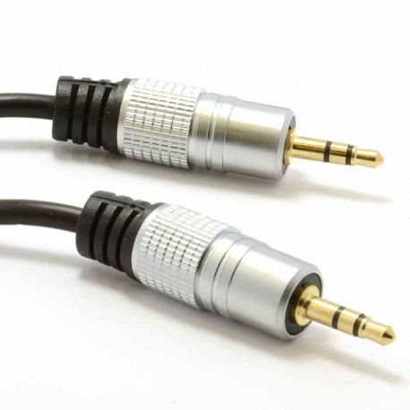 OFC Shielded 3.5mm Stereo Jack to Jack Cable Gold 1m