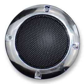 Grille de haut-parleur chromée 65 mm