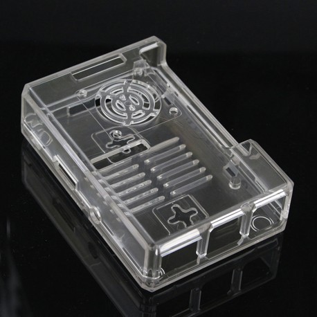 Raspberry Pi3 Clear case with fan grid Raspberry Pi3 Clear case with fan grid