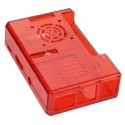 Boîtier rouge pour Raspberry Pi3 avec grille pour ventilateur