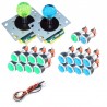 Kit LED Joysticks - 18 Silver LED buttons