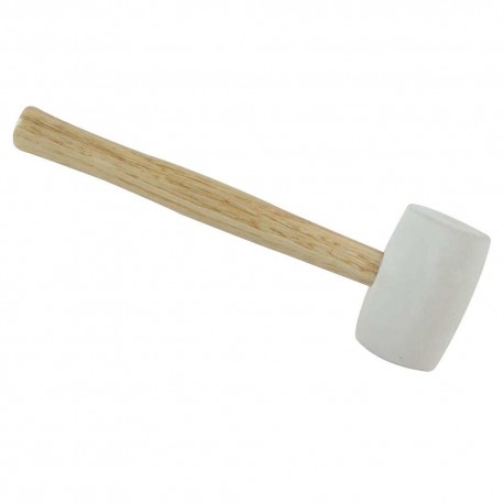 White rubber mallet