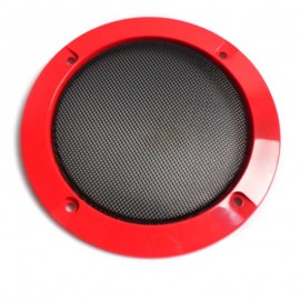 Grille de haut-parleur rouge 125 mm