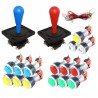 Kit Bat-top Joysticks  - LED Silver Push buttons