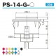 Seimitsu PS-14-G Blanc/Noir