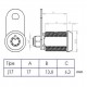 Security lock 28 mm 