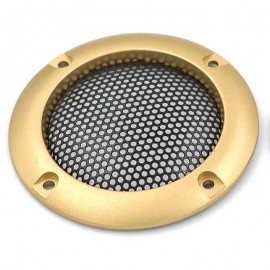 Grille de haut-parleur dorée 65 mm
