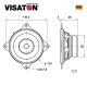Large bandwidth 10cm 8Ohms 20W speaker