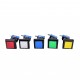Square 32x32 mm Red Arcade Button