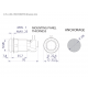 Bouton iL Translucide PSL-L - Rouge