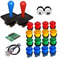 Kit Joysticks Poires - Boutons Standards - Encodeur USB 