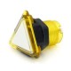 Triangular Translucent Yellow  Button