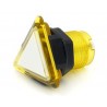 Bouton LED Triangle Translucide Jaune