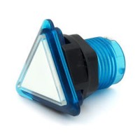 Bouton LED Triangle Translucide Bleu