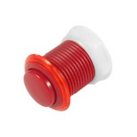 Basic Red 28mm Button 
