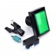 Rectangular Green Arcade Button