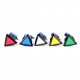 Bouton LED Triangle Bleu