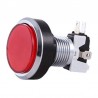Bouton Chromé à LED 46mm Rouge