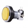 Bouton Chromé à LED 46mm Jaune