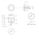 Bouton Clipsable Translucide Vert 30mm