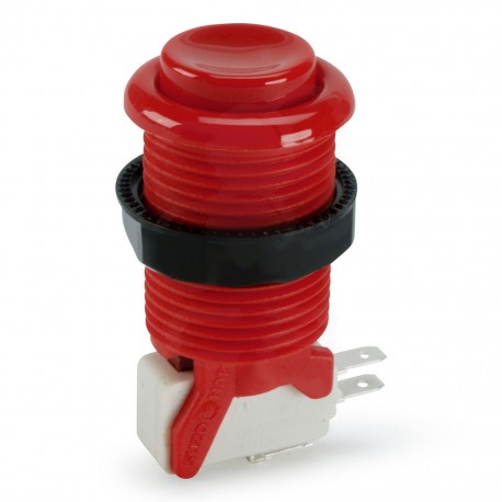 Bouton Suzo Happ Concave - Rouge
