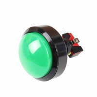 60 mm Convex Green Arcade Button