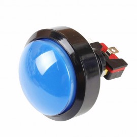 Bouton Convexe LED 60mm Bleu