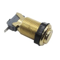 Classic Gold 28 mm push button 
