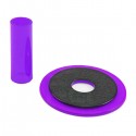Sanwa JLF-CD translucent purple shaft & dustwasher set
